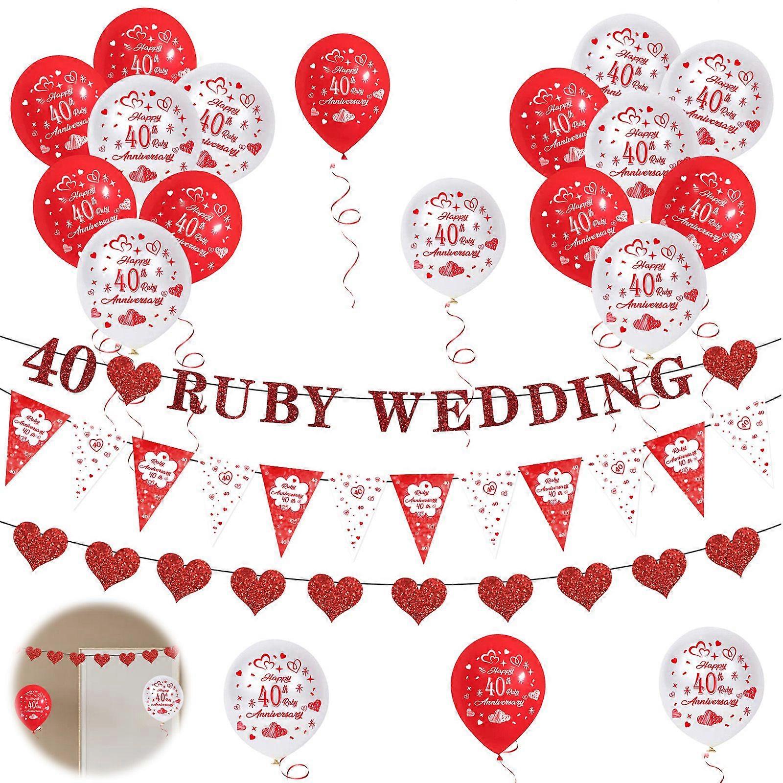 23PC's 40th Anniversary party balloon set