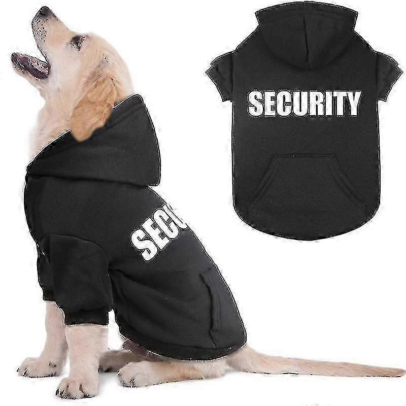 Suéteres do cão para cães grandes Moletom com capuz para cães de segurança com bolso