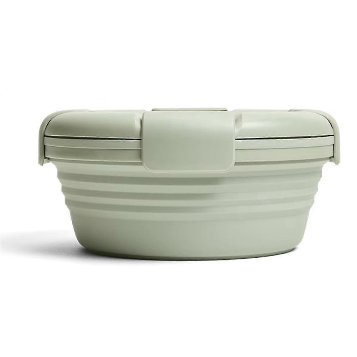 Silicone Folding Lunch Box, Portable Retractable Bowl for Travel,Instant Noodles Storage,Outdoor Picnic Food Container B