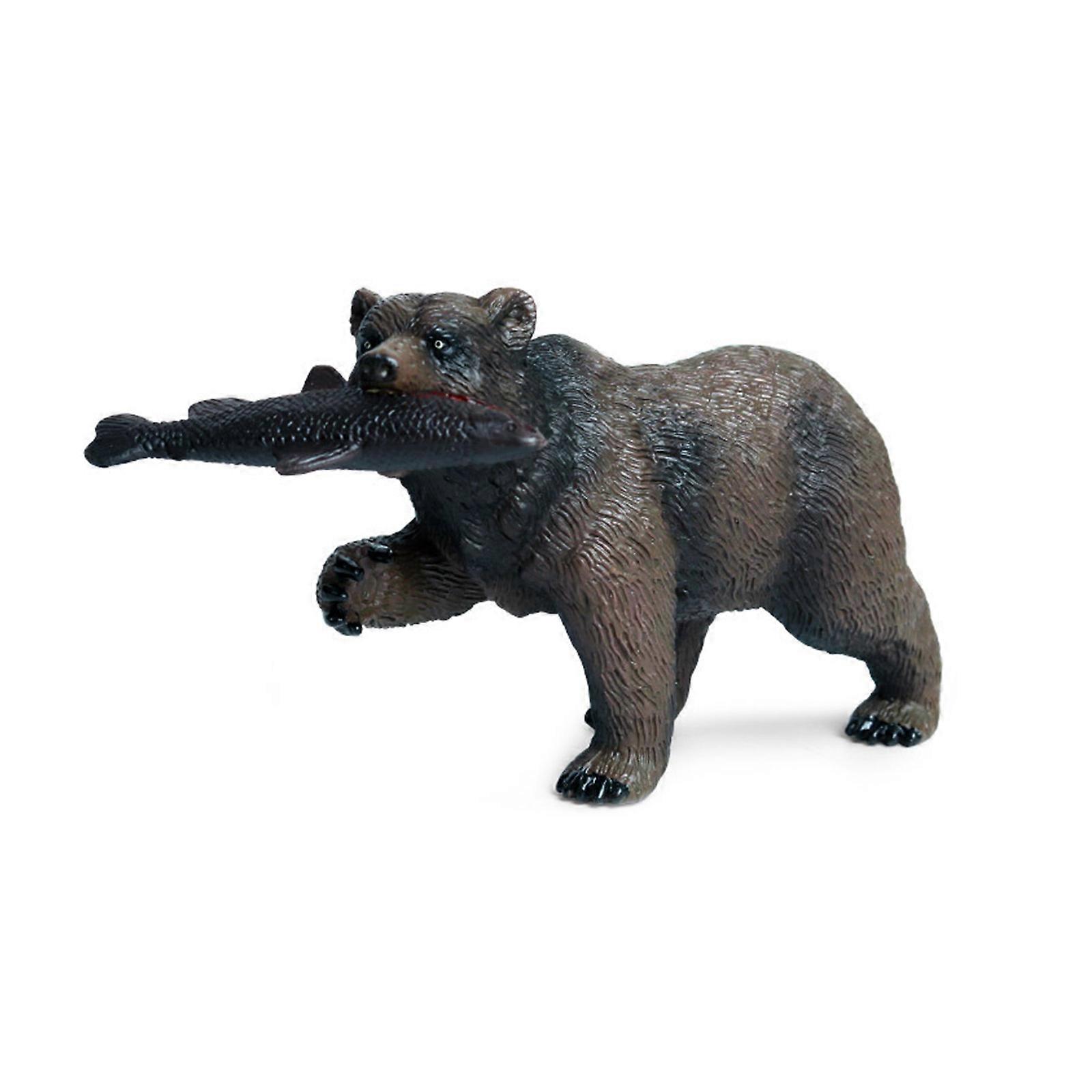 الصلبة الدب تمثال مصغرة نموذج الشكل واقعي PolarBear لعبة تحصيل كعكة أغطية حوض السمك لعبة تذكارية