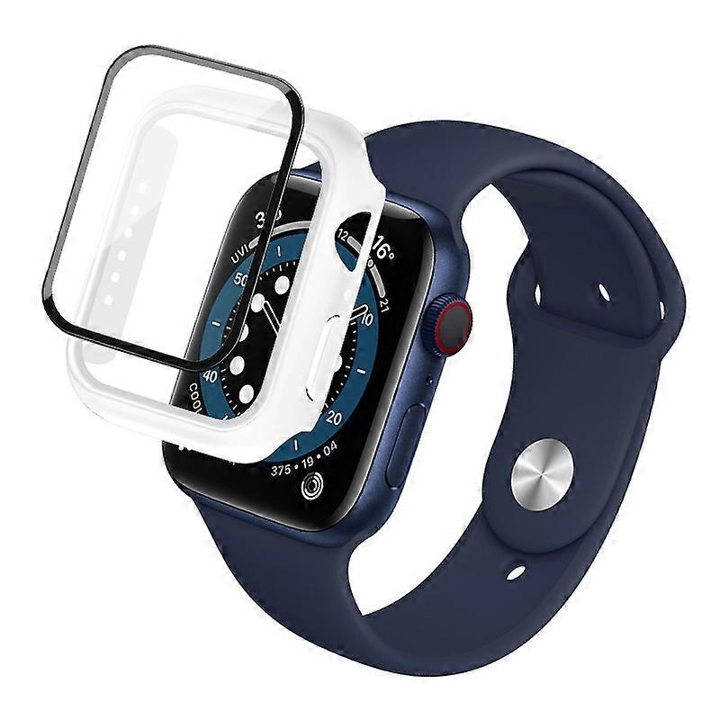IMAK Shockproof PC Protective Case with Tempered Glass Film For Apple Watch Series 6 & SE & 5 & 4 40mm