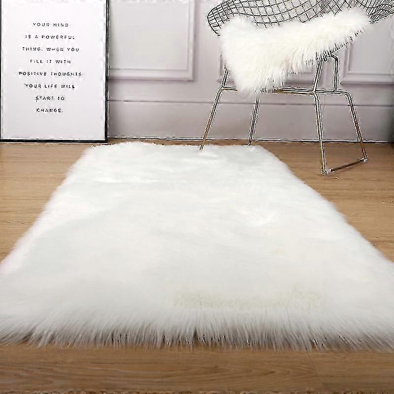 Matta för vardagsrum 160x230 modern plysch mjuk fluffig sovrum sängmattor burspråk soffa fåtölj dyna vit grå stora mattor