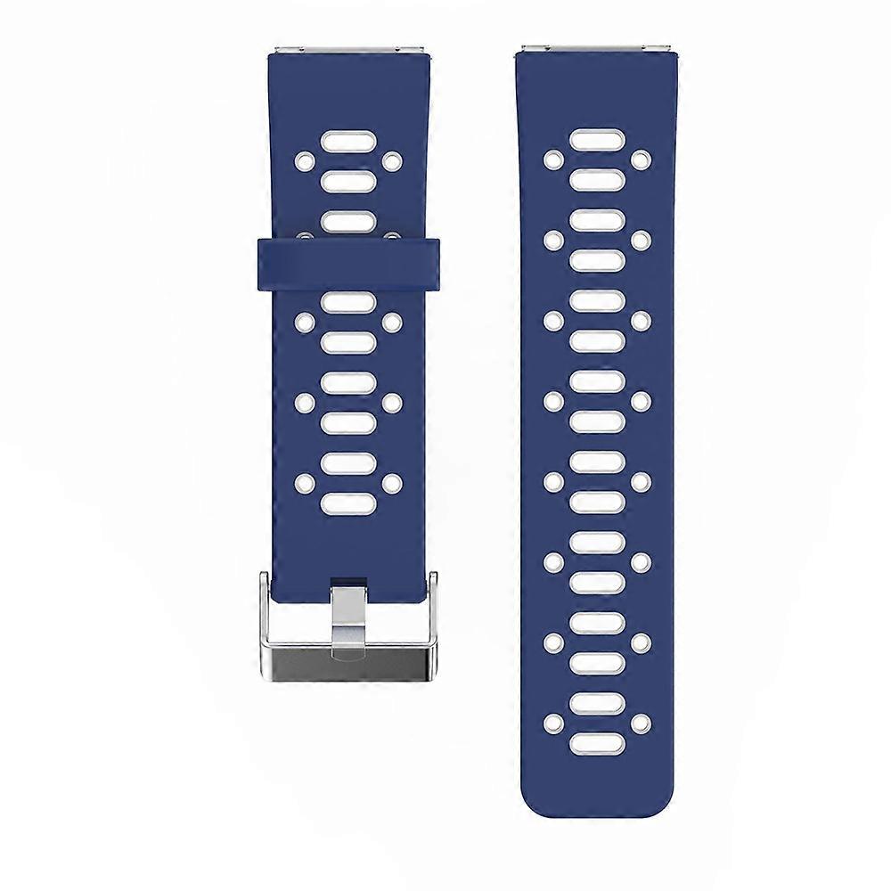 For Fitbit Blaze Two-tone Silicone Watch Band with Buckle