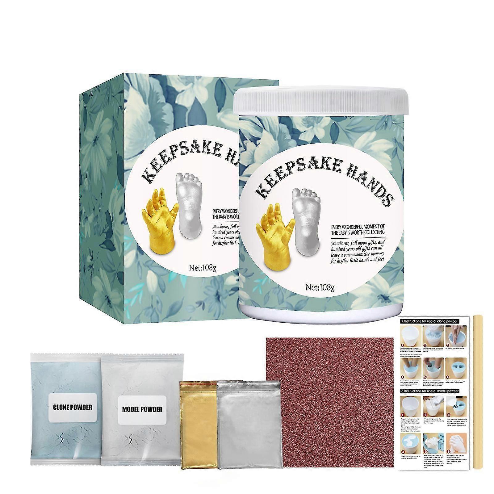 Hand Stencil Set Souvenir Casting Set DIY Plaster Casting Kit Handprint Keepsake Growth Memorials