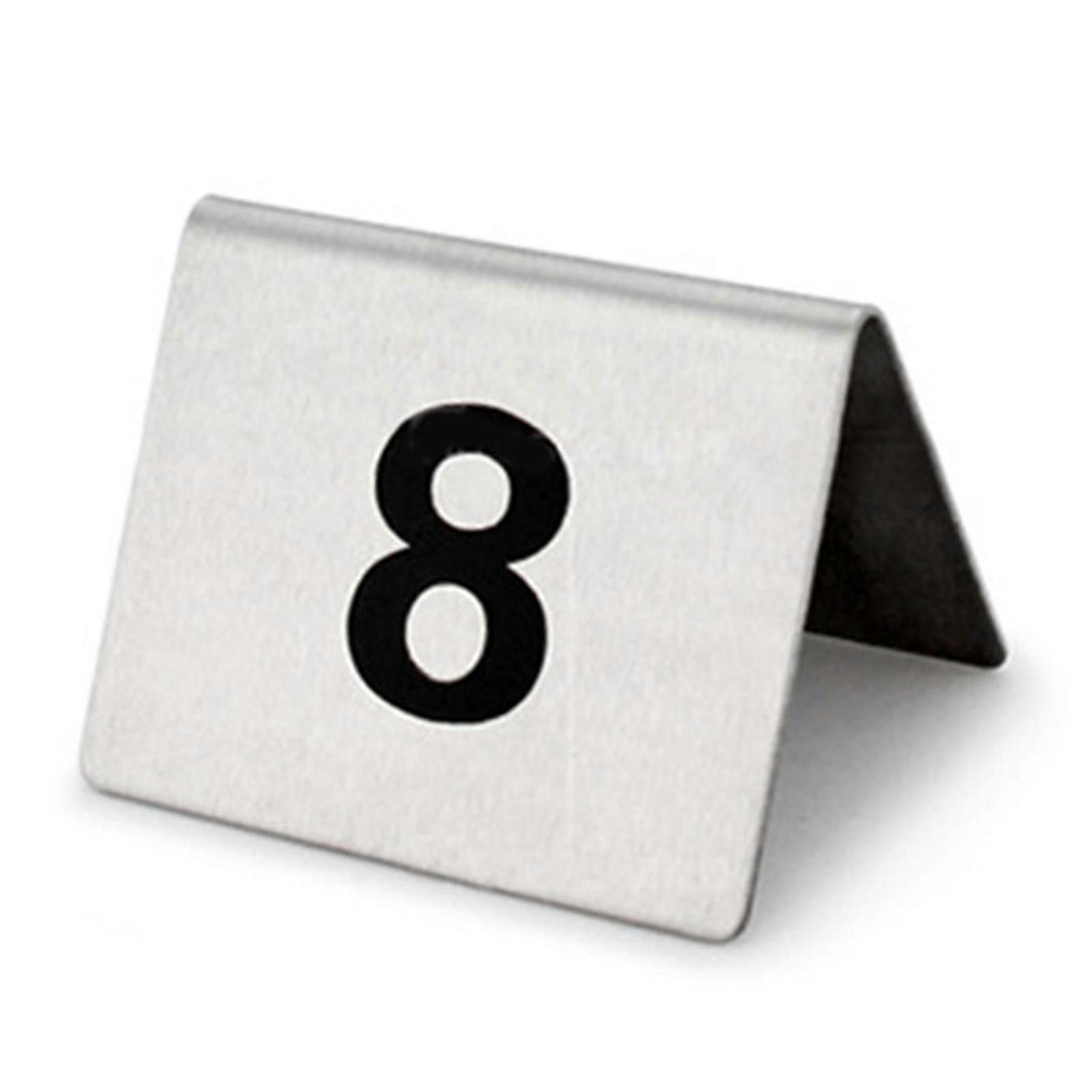25 Pcs Numéros De Table En Acier Inoxydable Base Stable Signe De Numéro Polyvalent Pour Restaurant Hôtel Café Bar