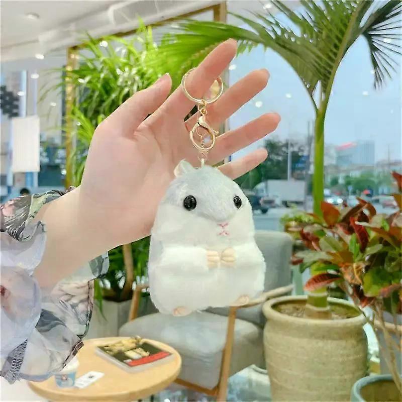 Hamster Keychain Multi-functional 8 Colors Cute Hamster Plush Toy Keychain Gift For Trendy Hamster Plush Toy Compact Size