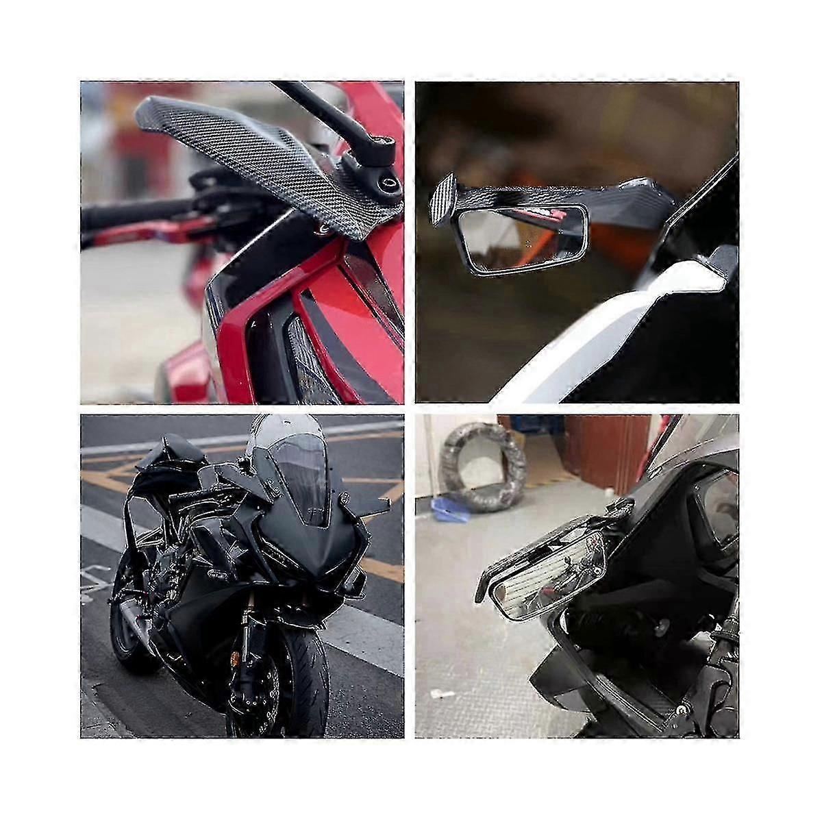Universal Motorcycle Adjustable Flank Spoiler Fairing With Mirrors For Cbr650r Yzf R1 Yzf R6 T-max5 Boris