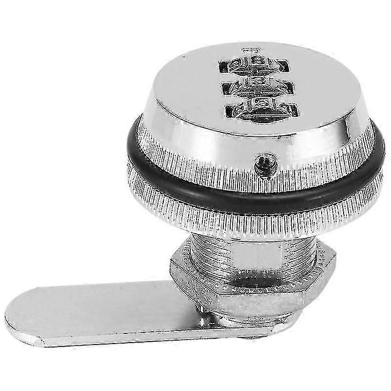 WXHAlloy Code Combination Cam Lock Keyless Post Mail Box Cabinet Rv 3 Dial Silver