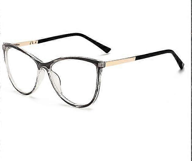 2022 Luxury Brand Flat Lens Blue Light Blocking Glassesfashion Brand Popular Cat Eye Computer Glasses