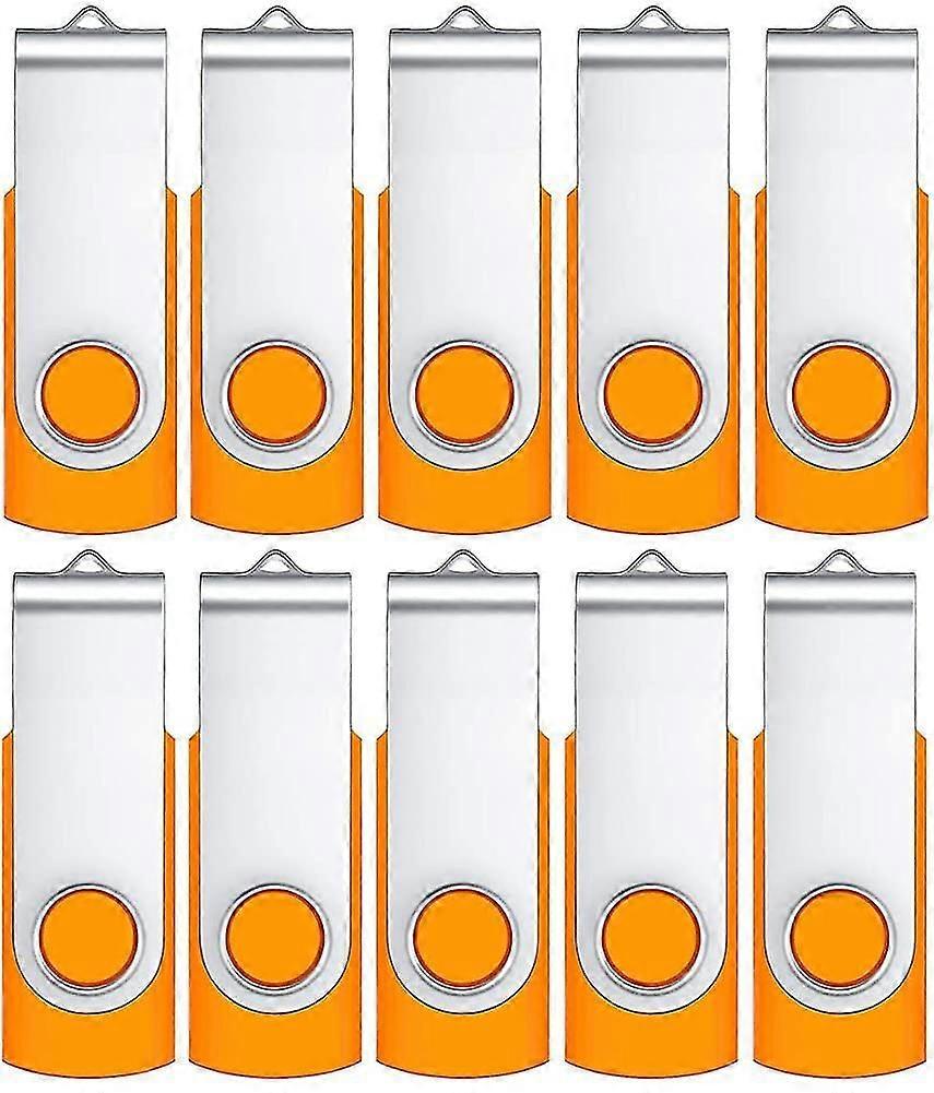 4gb Usb Stick 10 Pack, Usb 2.0 Data Stick Rotating Foldable