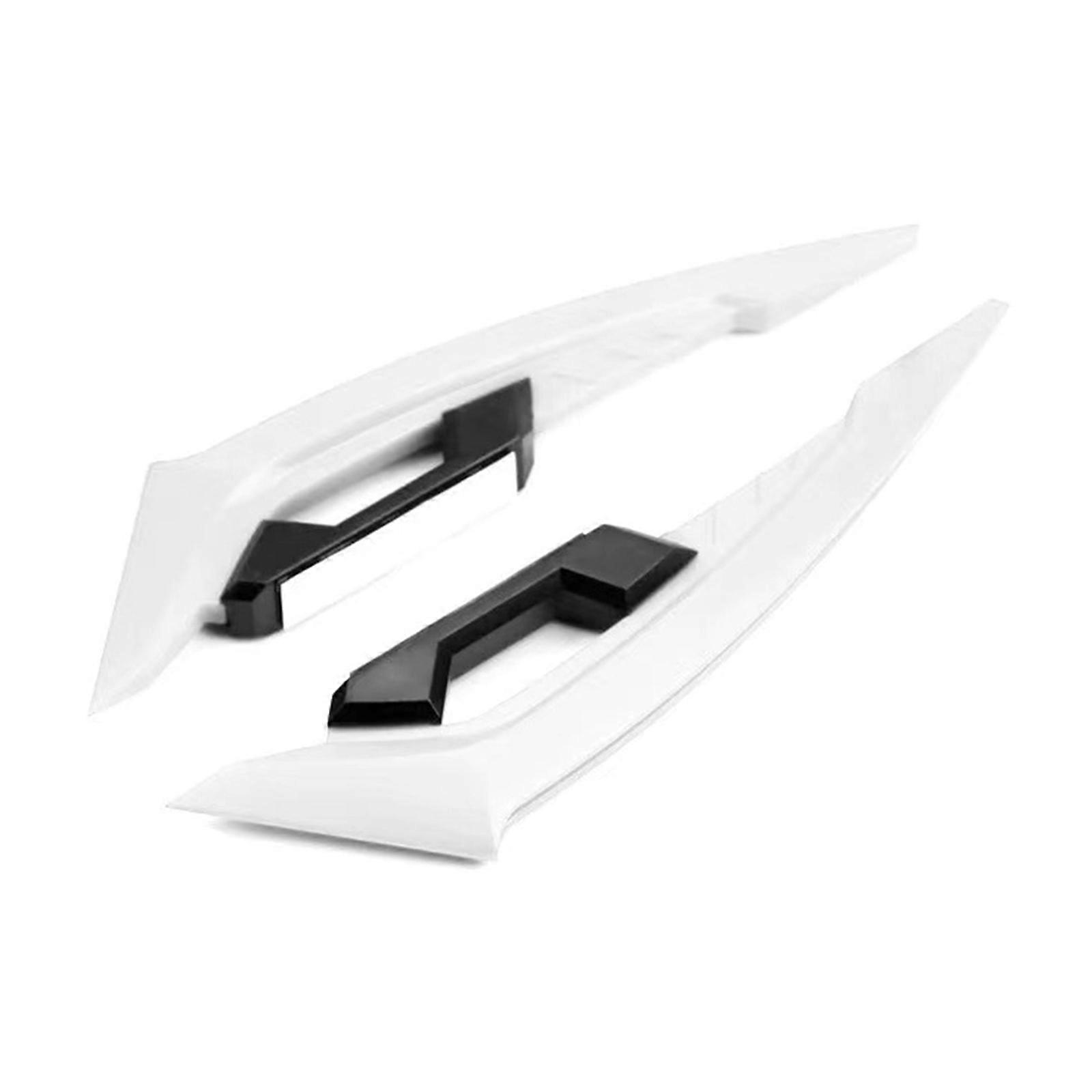 2 adet Motosiklet Pençesi Kanatçıklar Ön Yan Spoiler Aerodinamik Kit Elektrikli Scooterlar için Uygun Gelişmiş Stabilite Stil Beyaz