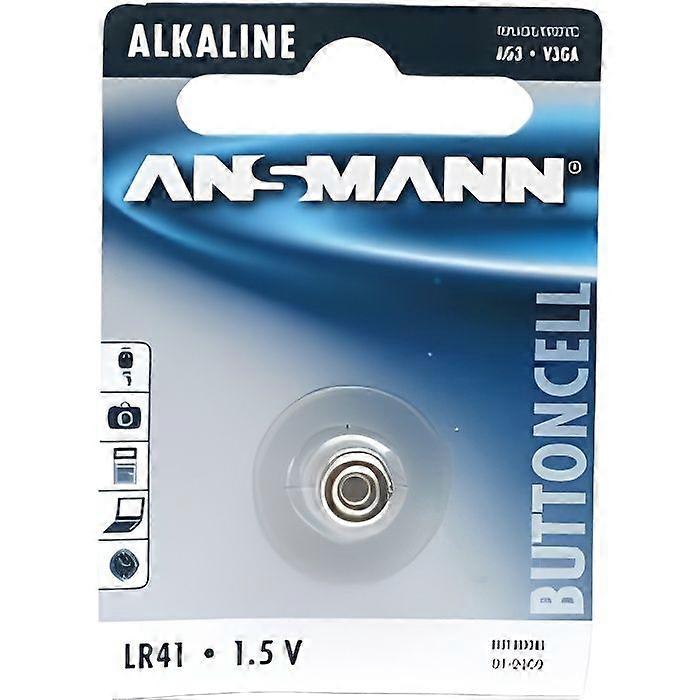 Ansmann Button Cell Battery LR41 1.5V Alkaline Type (501…