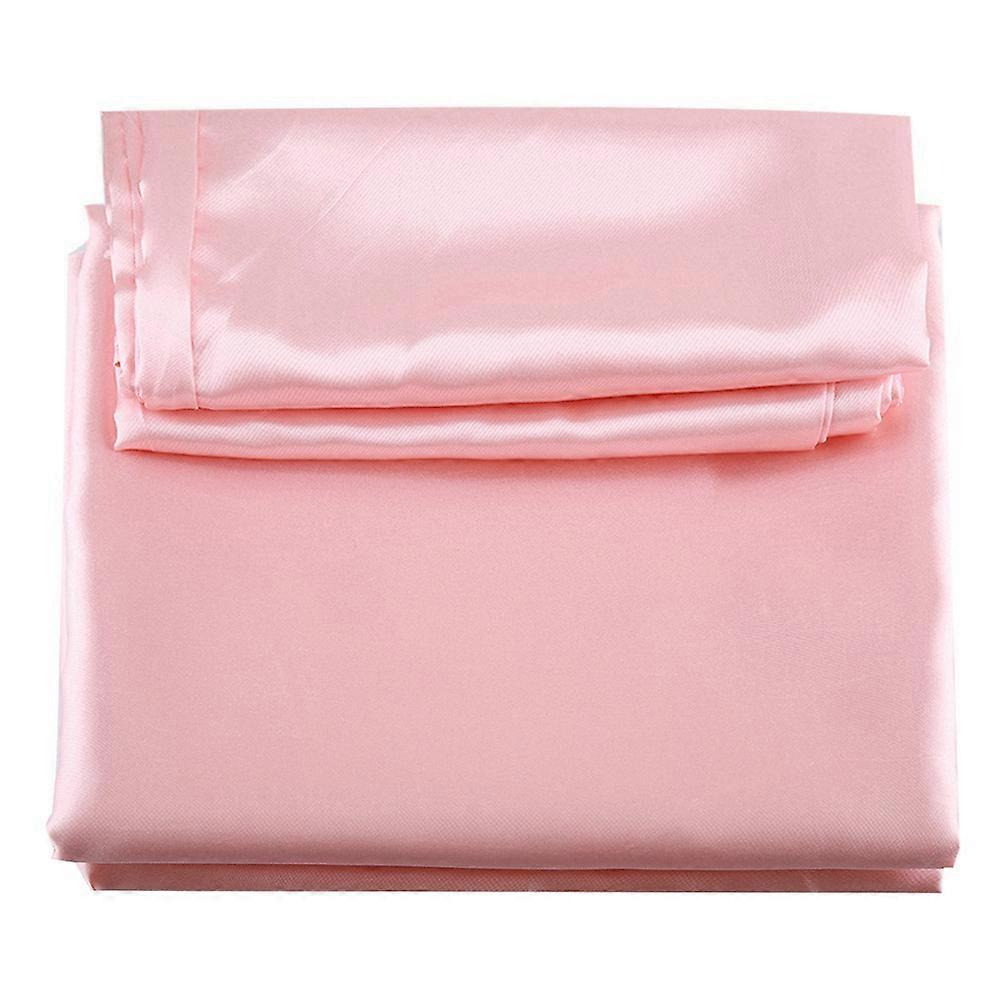 3 Pcs / Set Modern Style Artificial Silk Bedding Set Pillowcase Fitted Sheet (King)