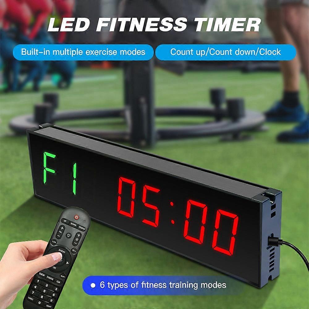 LED Digital Gym Timer Countdown Wireless Remote Control Timer for Exercise Fitness