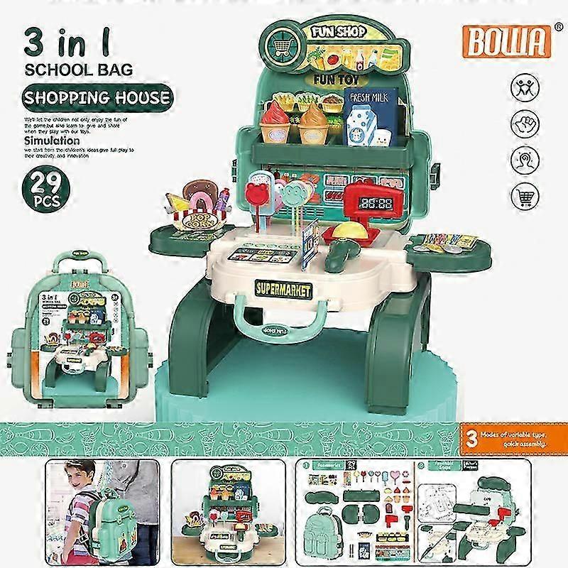 新しいBowaキッチン玩具子供台所用品メイクアップペットバックパック小道具おもちゃ漫画遊びホーム化粧台玩具クリスマスプレゼント