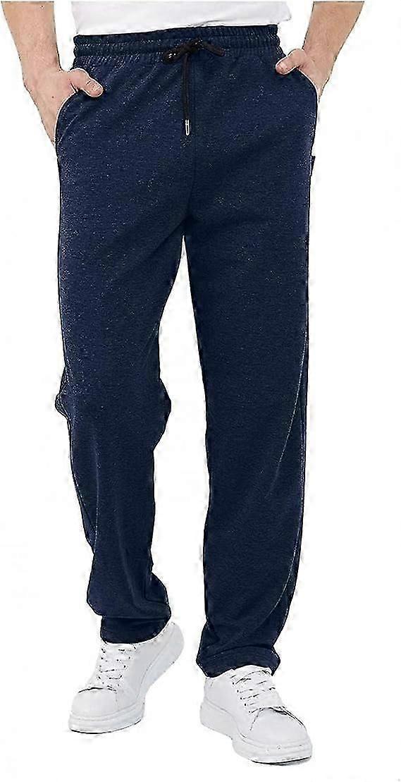 Sweatpants for Men with Pockets,Casual Men's Pants Plus Size Loose Elastic Waist Drawstring Joggers Pant
