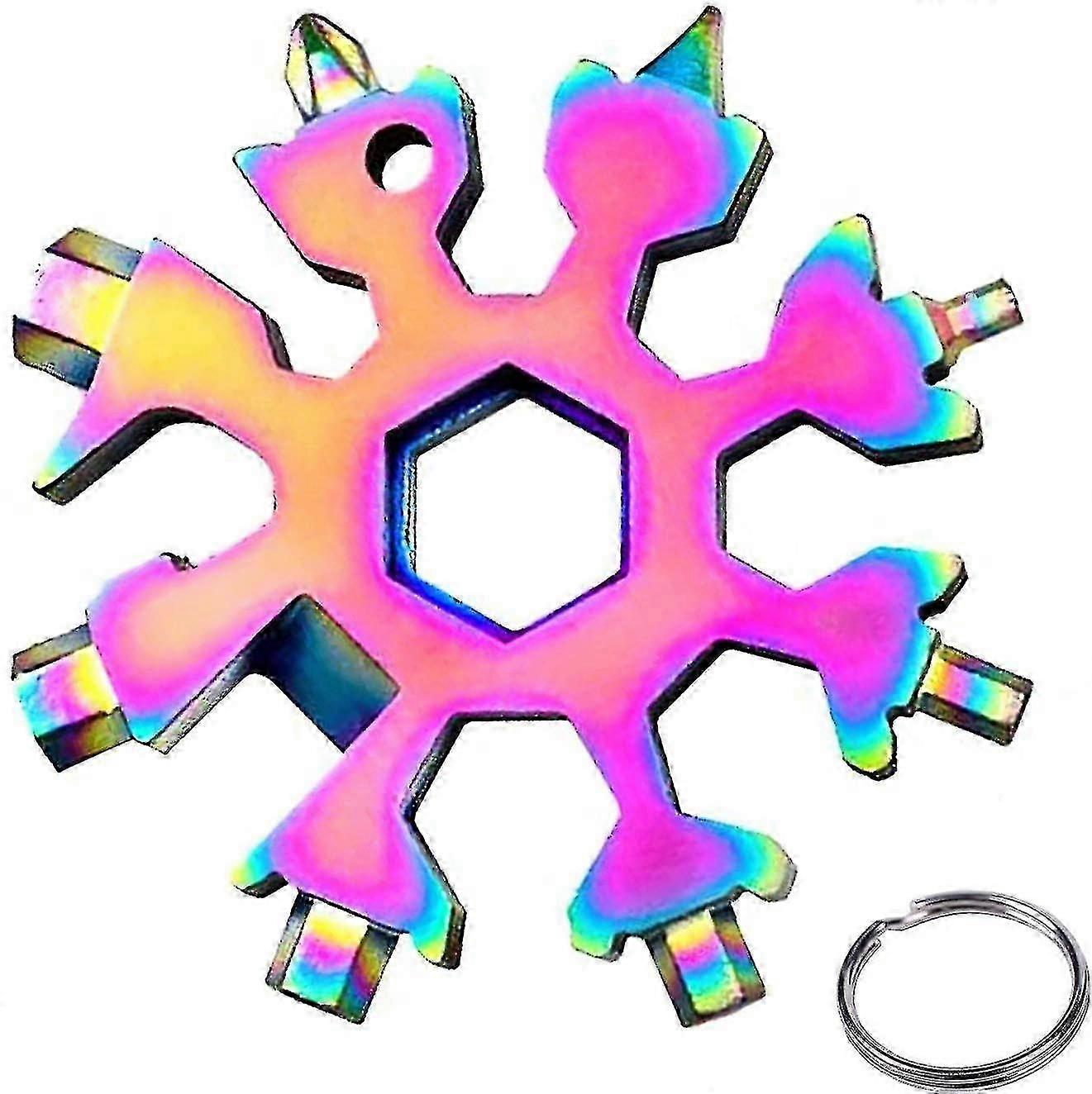18 In 1 Snowflake Multi Tool Screwdriver Spanner Bottle Opener Tools For Camping Gadgets