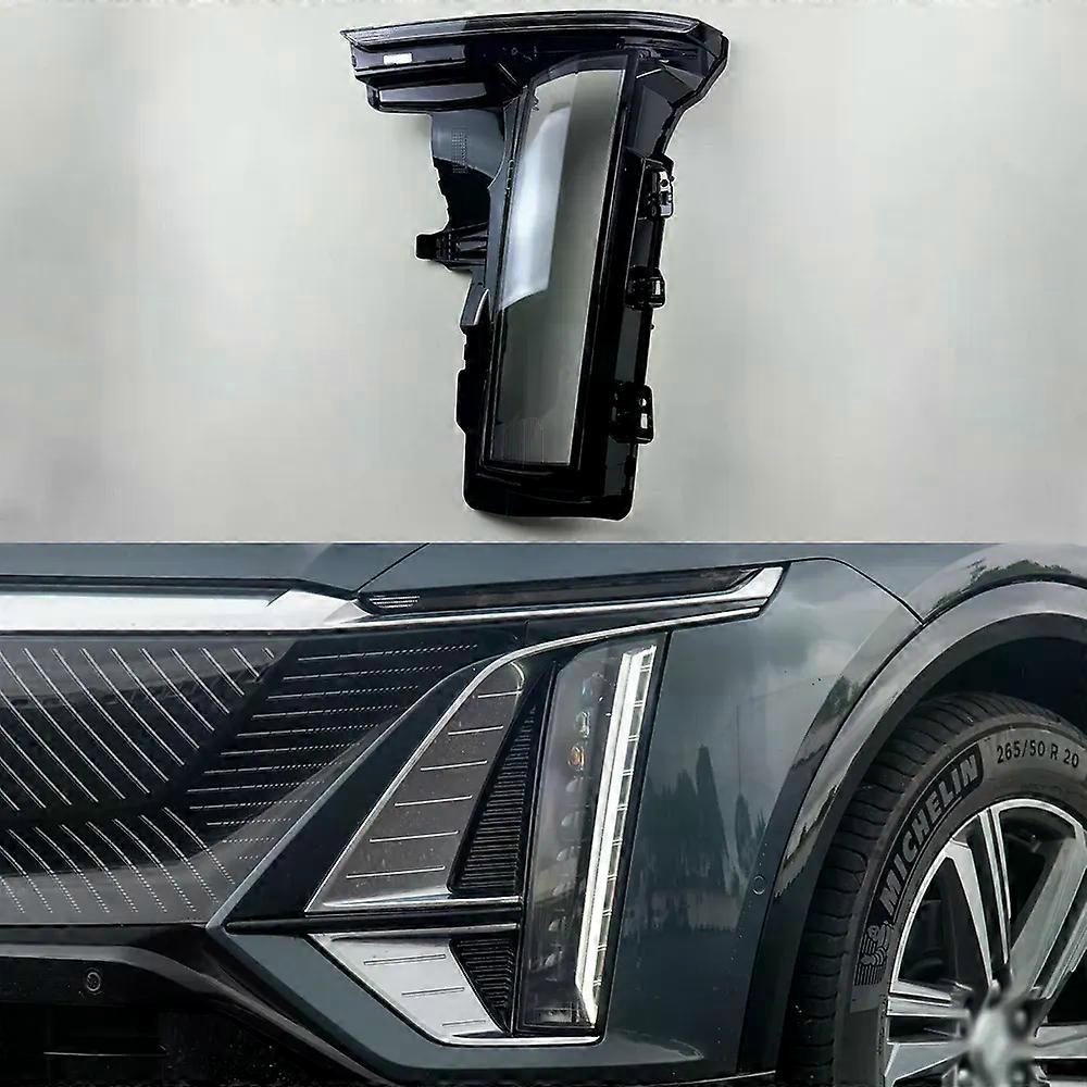 For Cadillac Lyriq 2022 Front Headlamps Cover Transparent Lampshade Shell Lens Plexiglass Replace Original Lampshade