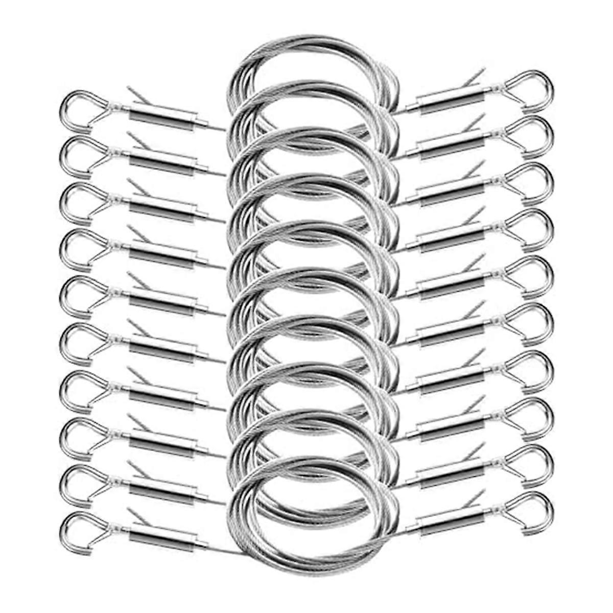 Picture Hanging Kit-Heavy Duty Stainless Steel Wire with Secure Hooks