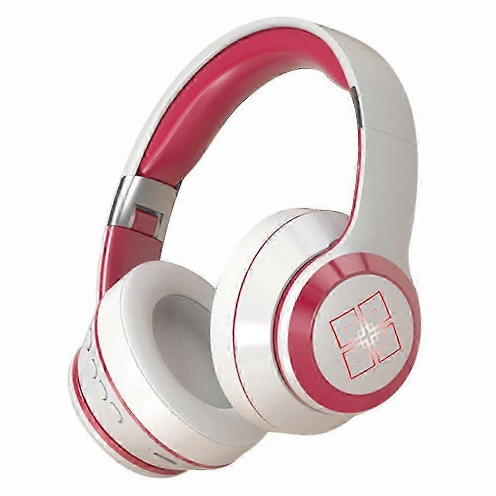 Wireless Bluetooth V5.2 Headphones ENC Noise Cancelling Earbuds Foldable Adjustable Teen Headphones