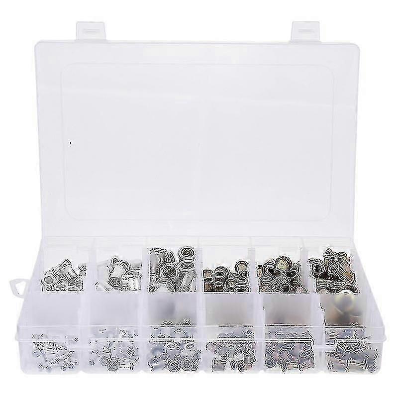 2.3X1.7x1.2cm Assorted Color Wire Caps & Nuts 300 Pcs Rivet Nut Flat Head Insert Rivnut Replacement
