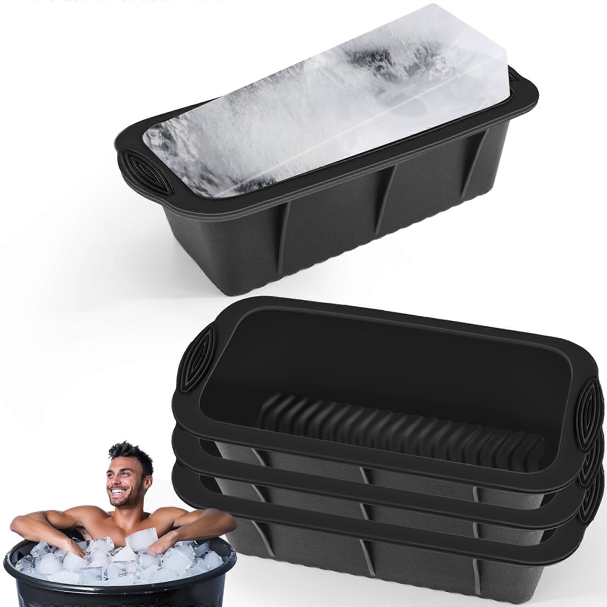 4 Pcs Extra Large Ice Block Mold for Ice Bath Tub Large Size