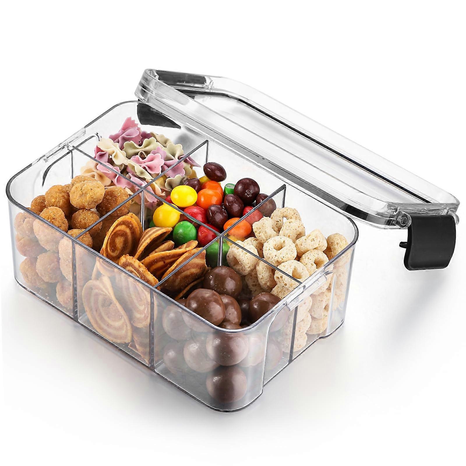 Transparent Snackle Box Container for Snacks Chips and Cookies