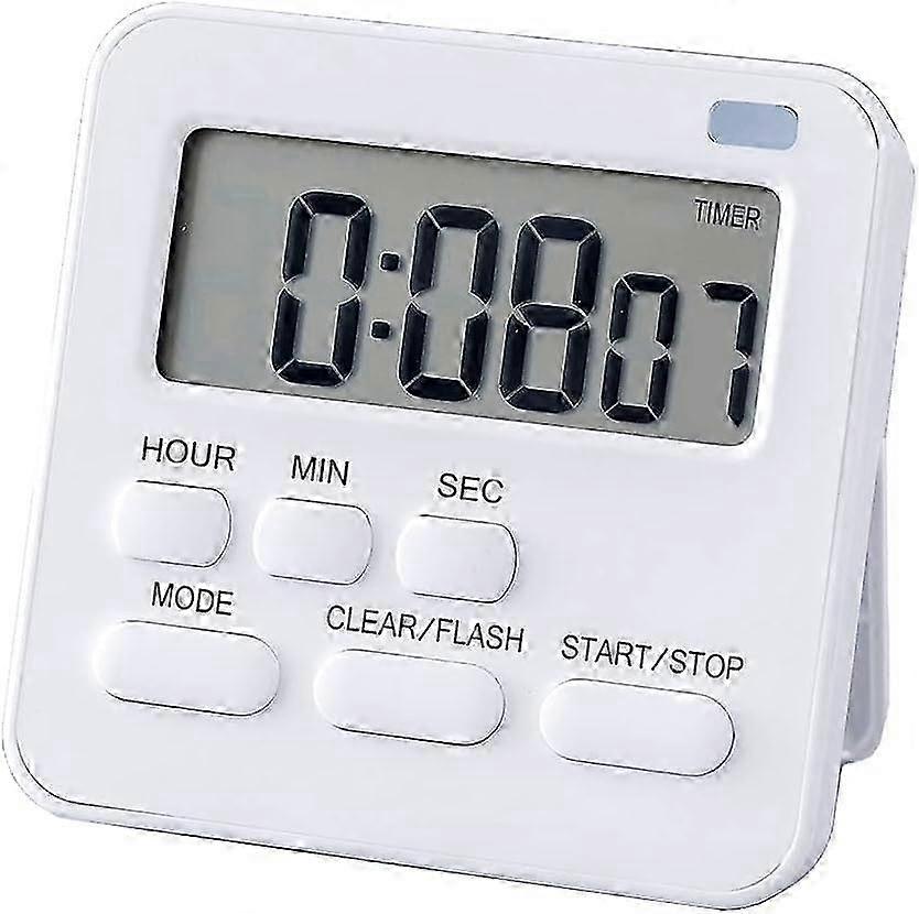 Digital Kitchen Timer with Integrated Egg Timer Clock and Magnetic Alarm