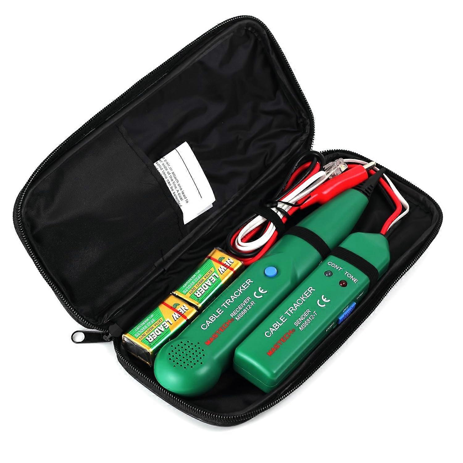 Proster Cable Tracker RJ11 RJ45 Wire Tracer Ethernet Tracker Telephone Tone Generator Line Toner Tester for Network Telephone Line Continuity Tester