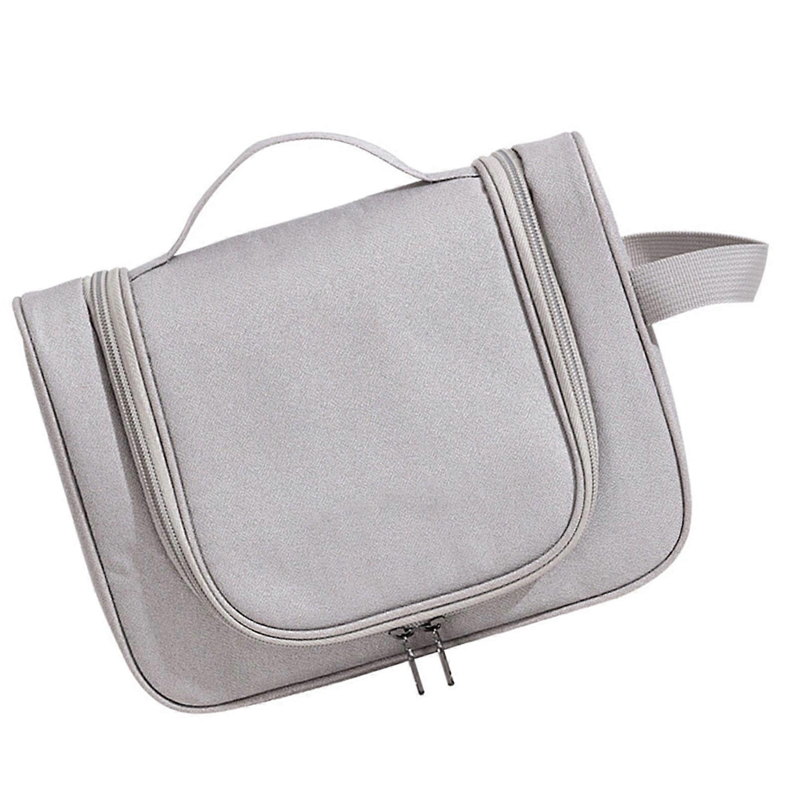 Travel Makeup Bag Large Capacity Polyester with Hook & Handle