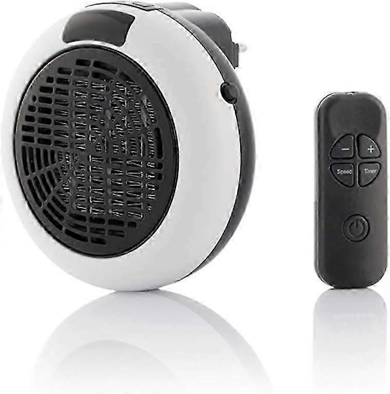 Electric Wall-Mounted Fan Heater - Wall Socket Heating with Thermostat and Timer - Socket Heating wi_WYT