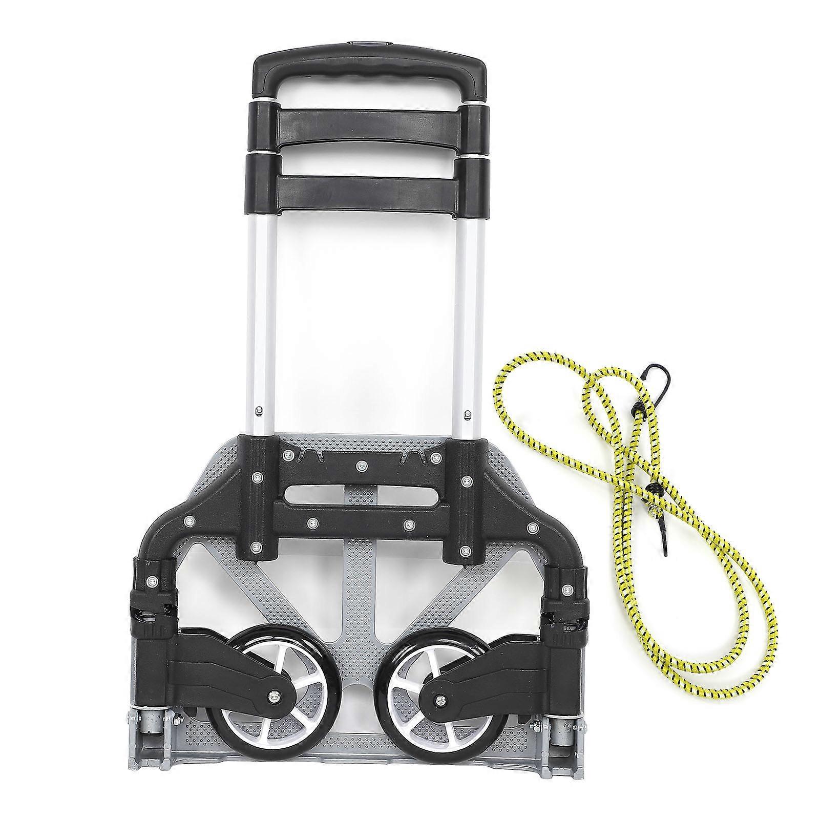 Diable robuste 80 kg pliable compact en aluminium pour bagages