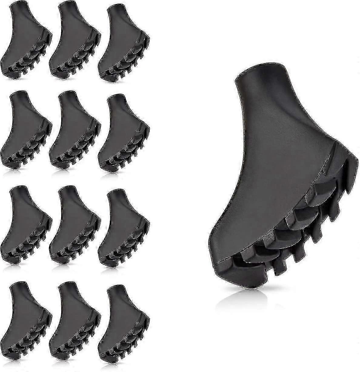 12-Piece Asphaltic Rubber Walking Pads Set for Nordic Walking