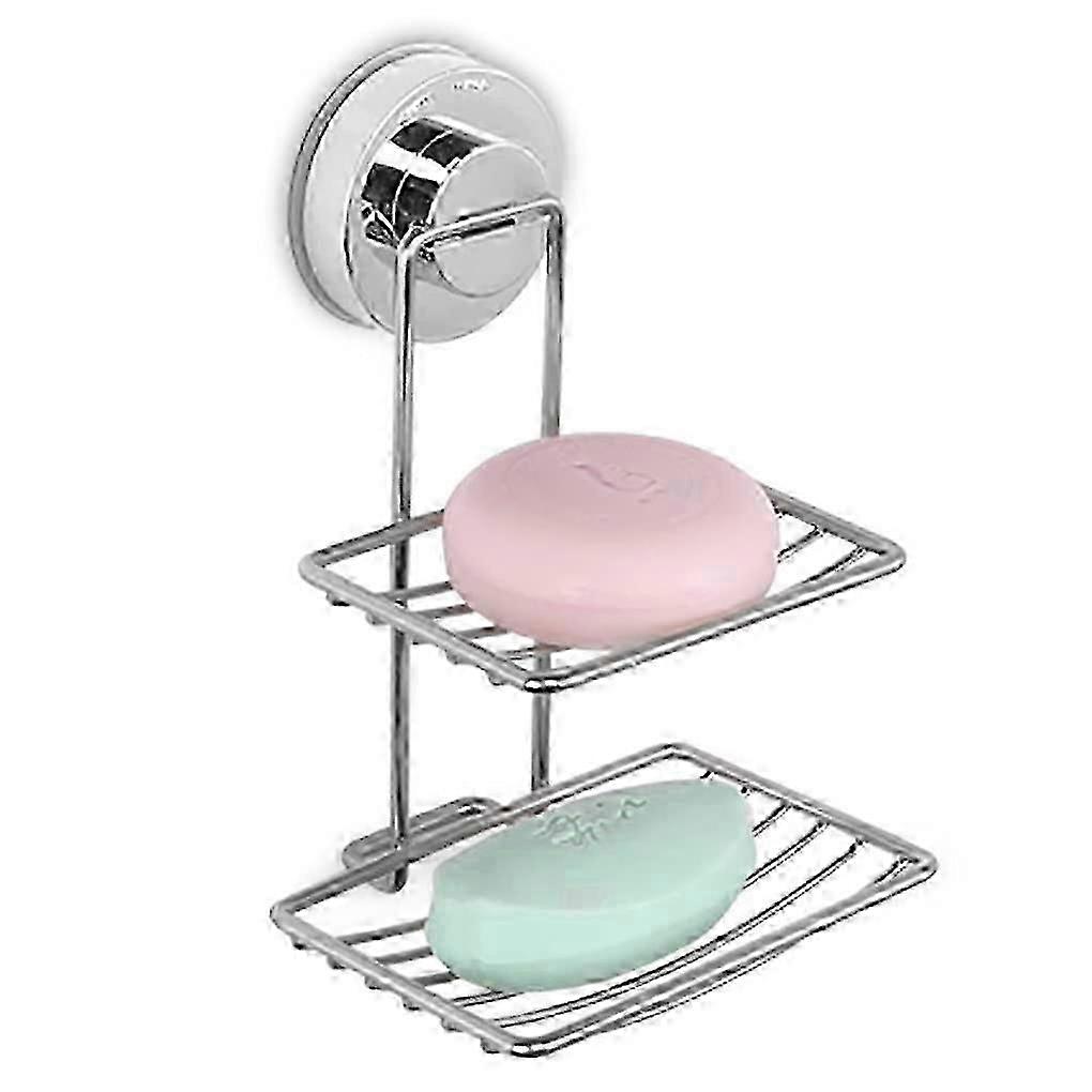 Zeepbakje voor douche met zuignap, douchezeephouder, roestvrijstalen zeephouder, zeephouder