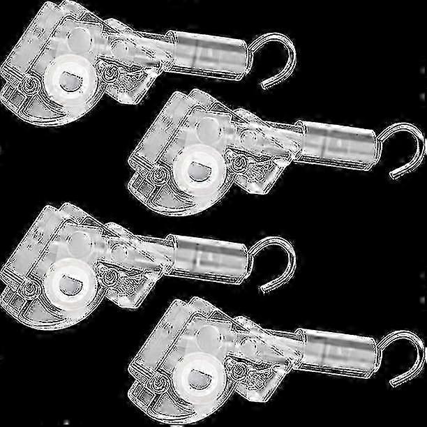 4 Pieces Blind Wand Tilt Control Wand Tilter for 1 Inch Mini Blind Head Rail Blind Tilt Mechanism Replacement with D Shaped Gear Tilt Mechanism Hook