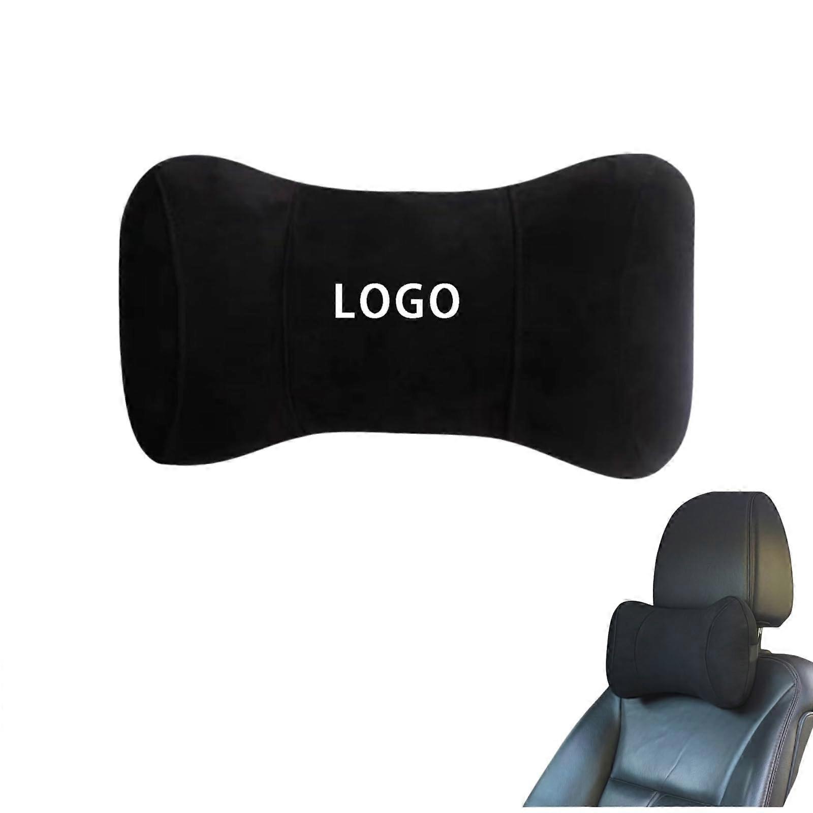 Car Neck Pillow, Ergonomic Memory Foam Support with Car Logo Design, Universal Fit for Comfort and Style