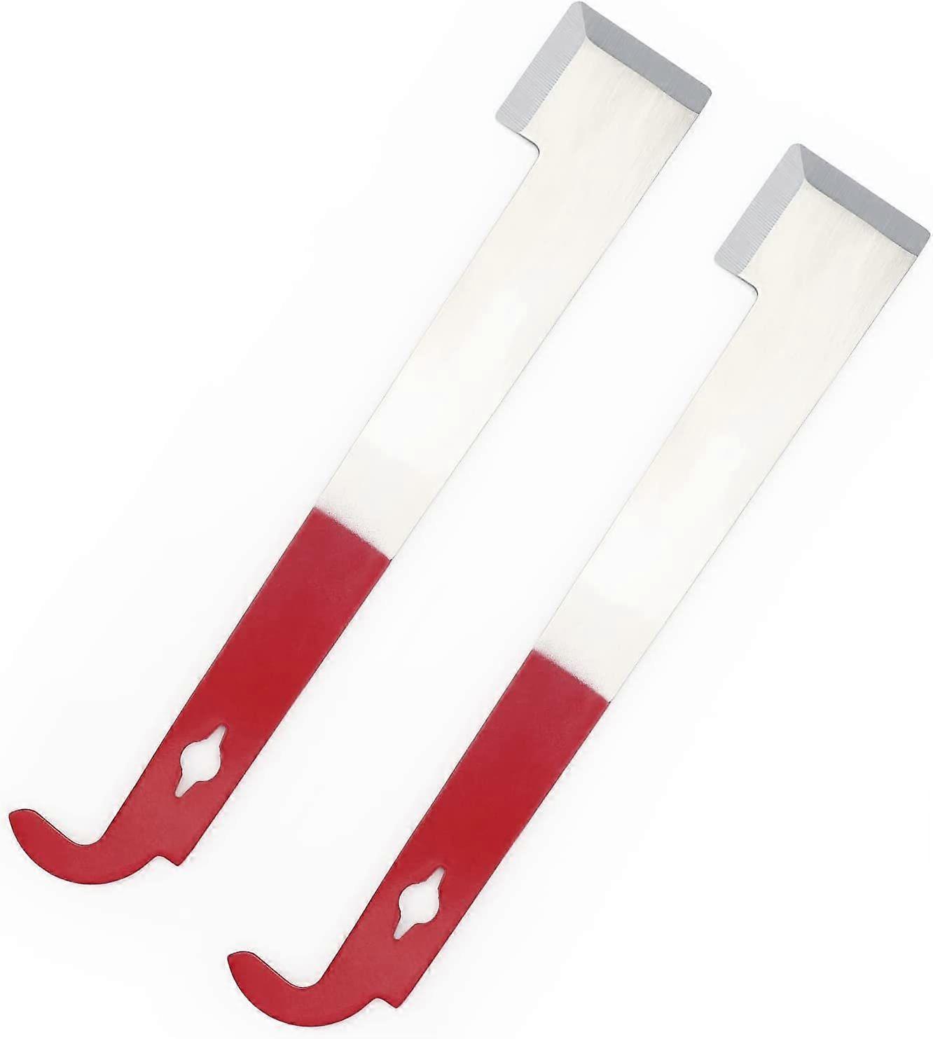 Stainless Steel Curved Tail Scraper Beekeeping Tools 2 Pieces(H-4)