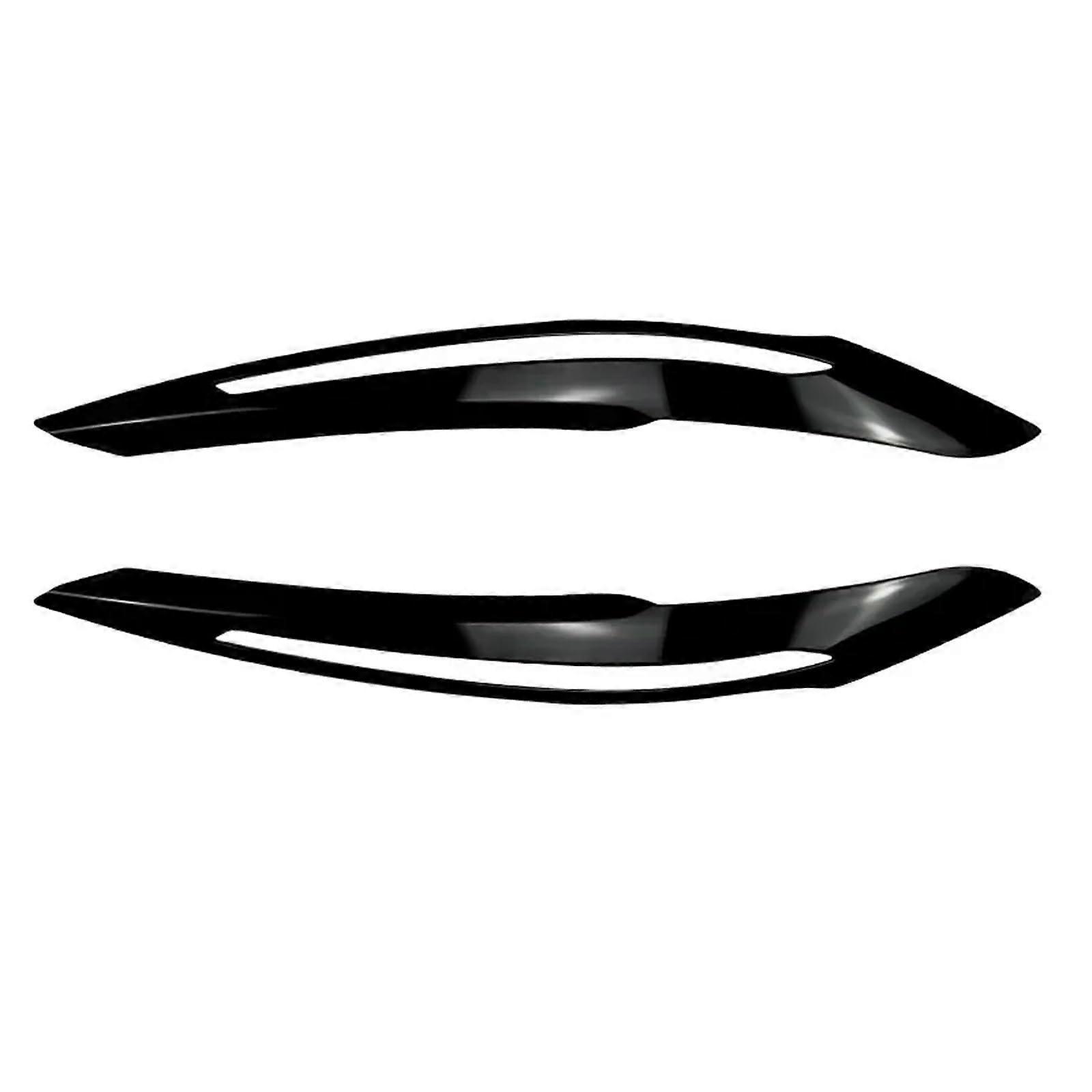 Headlamp Eyelid For BMW 1 Series F20 F21 2011 2012 2013 2014 2 Pieces Gloss Black Eyebrows Headlight Trim