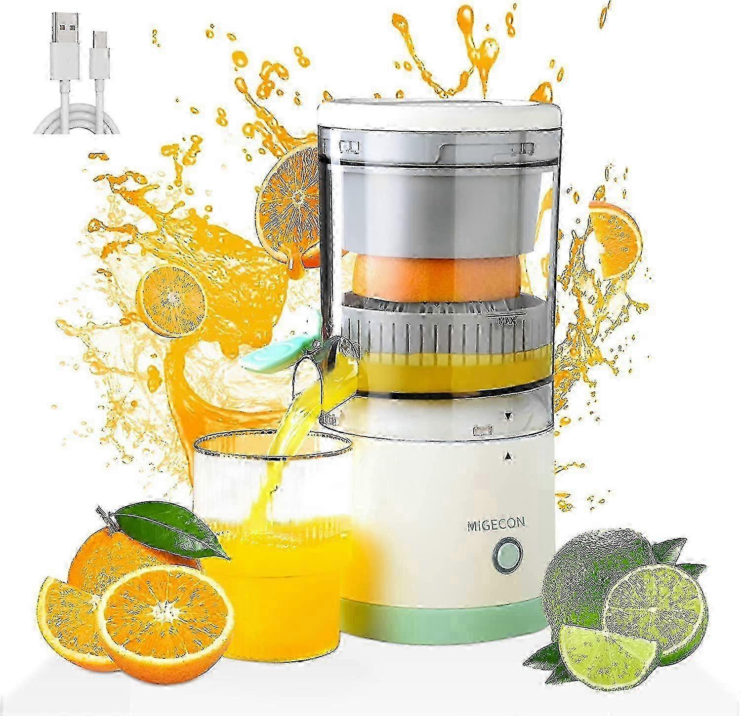 Electric Juice Presser, Citrus Juicer, Quiet Portable Juice Extractor