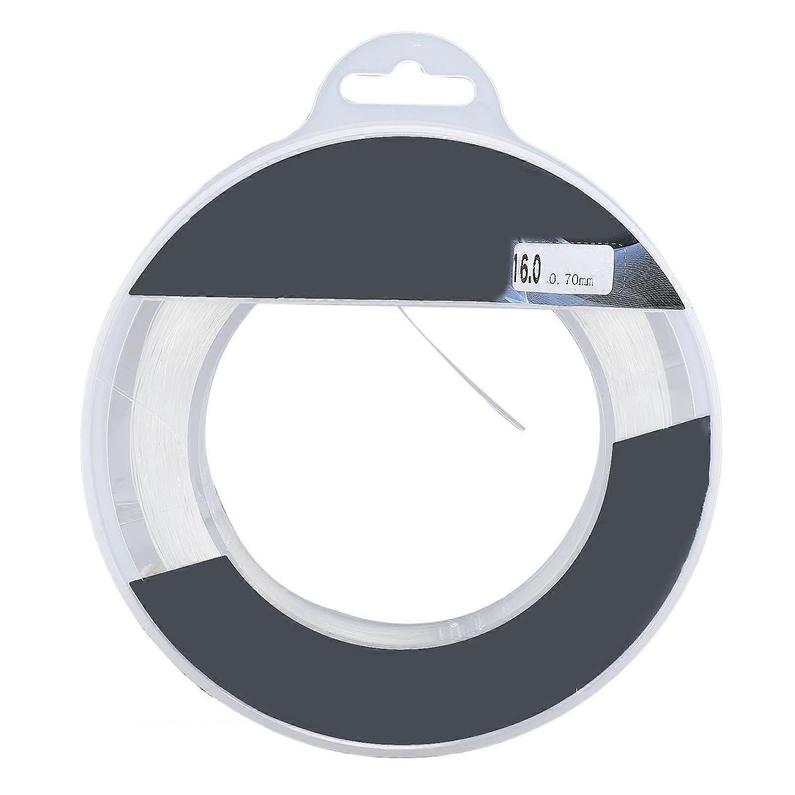 Clear Fishing Line 328FT Nylon Strong Fishing Line Beading String for Saltwater and Freshwater No.16