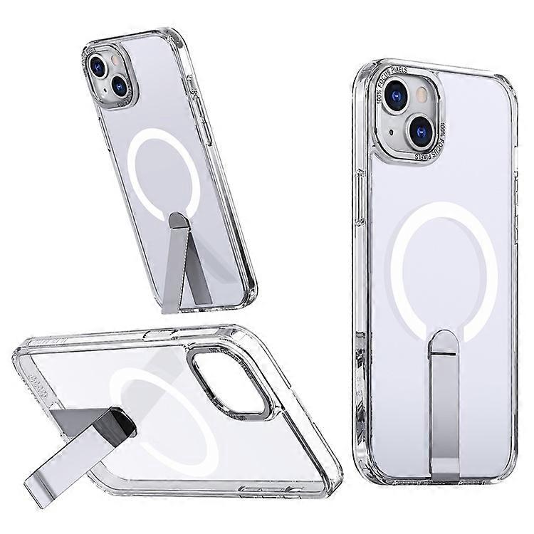 Compatible For iPhone 15 Case Compatible with MagSafe Kickstand TPU + Acrylic Phone Cover