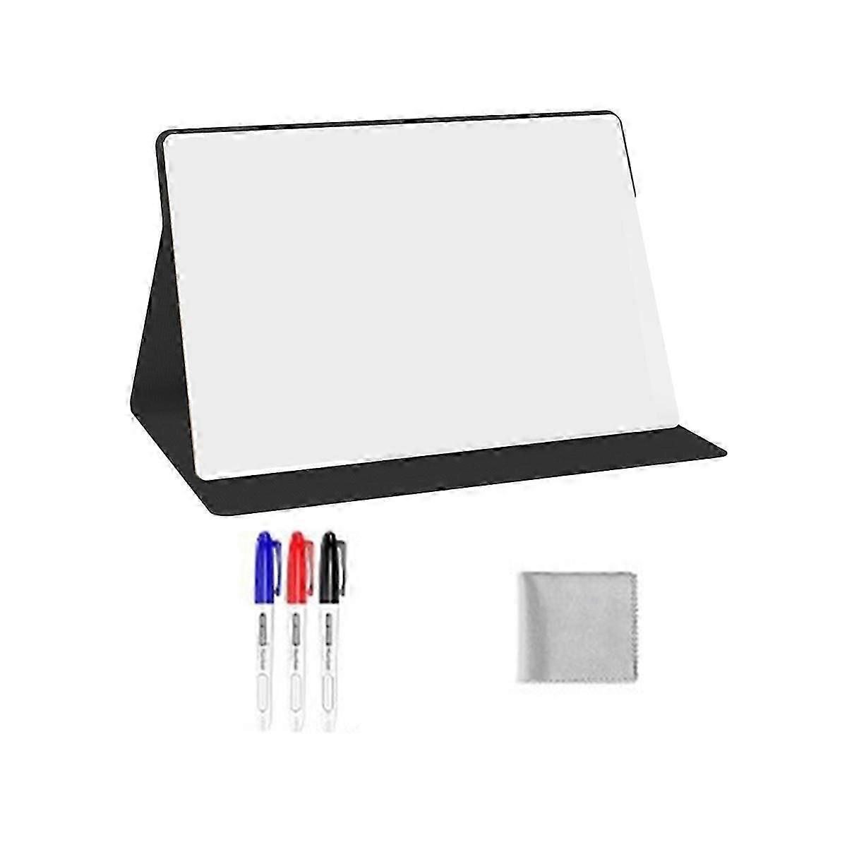 Portable Small White Board with Stand, Reusable Dry Erase Board for Office & Meetings
