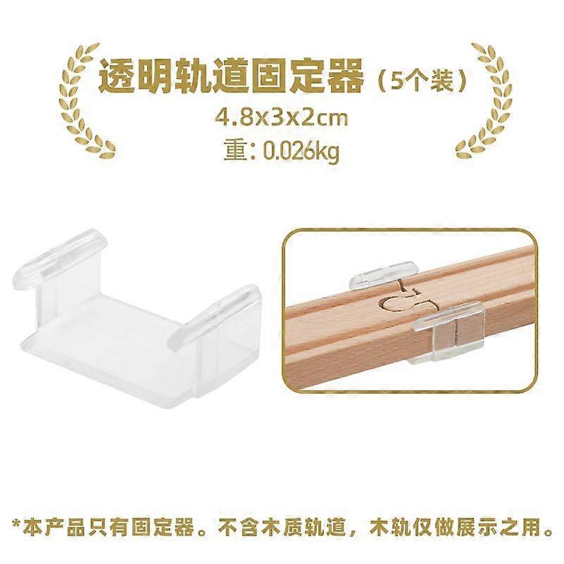 20pcs Toys Train Track Clips: Plastic Track Fasteners For Secure Assembly - Transparent Railway Connector Parts - Enhance Kids Creativity