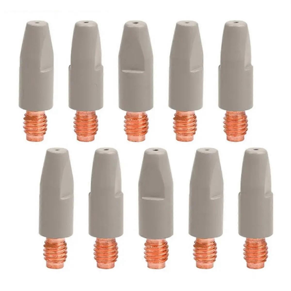 10x 24KD Welding Contact Tips Coating Protect M6 Gas Nozzle Tip 1.0mm