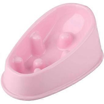 Dog Slow Feeder Schüssel - Anti-Schlucken, Blähstopp, Langlebiger Haustiernapf - Rosa