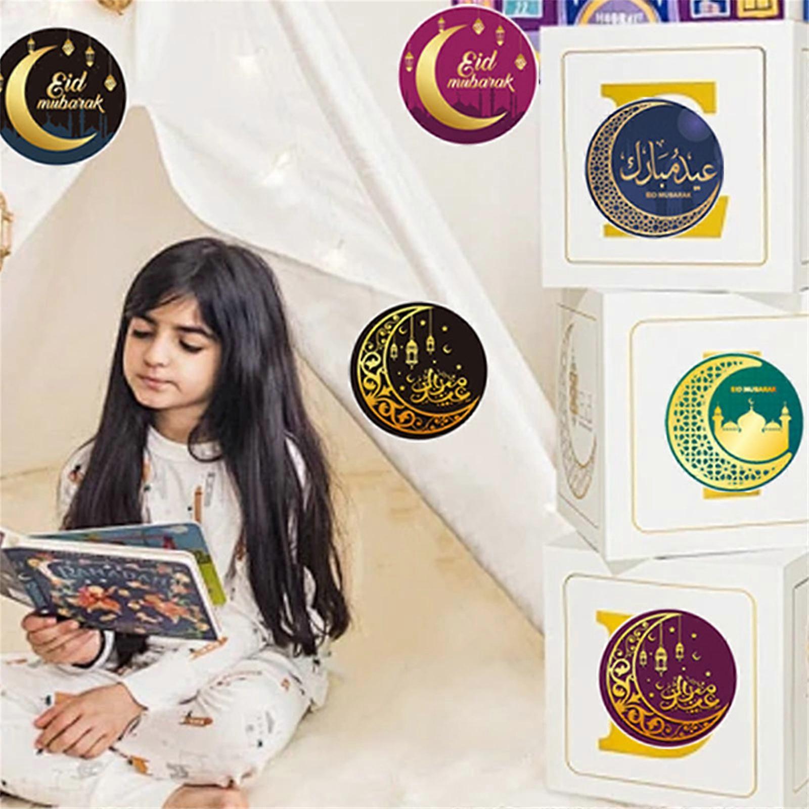 38 Pcs Ramadan Sticker Eid Mubarak Labels Decorative Sticker Self ...