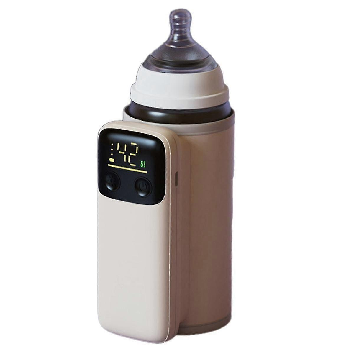 Bottle Heating Jacket 6Levels Adjustment Temperature Display Night Light Lighting Portable Baby Bot