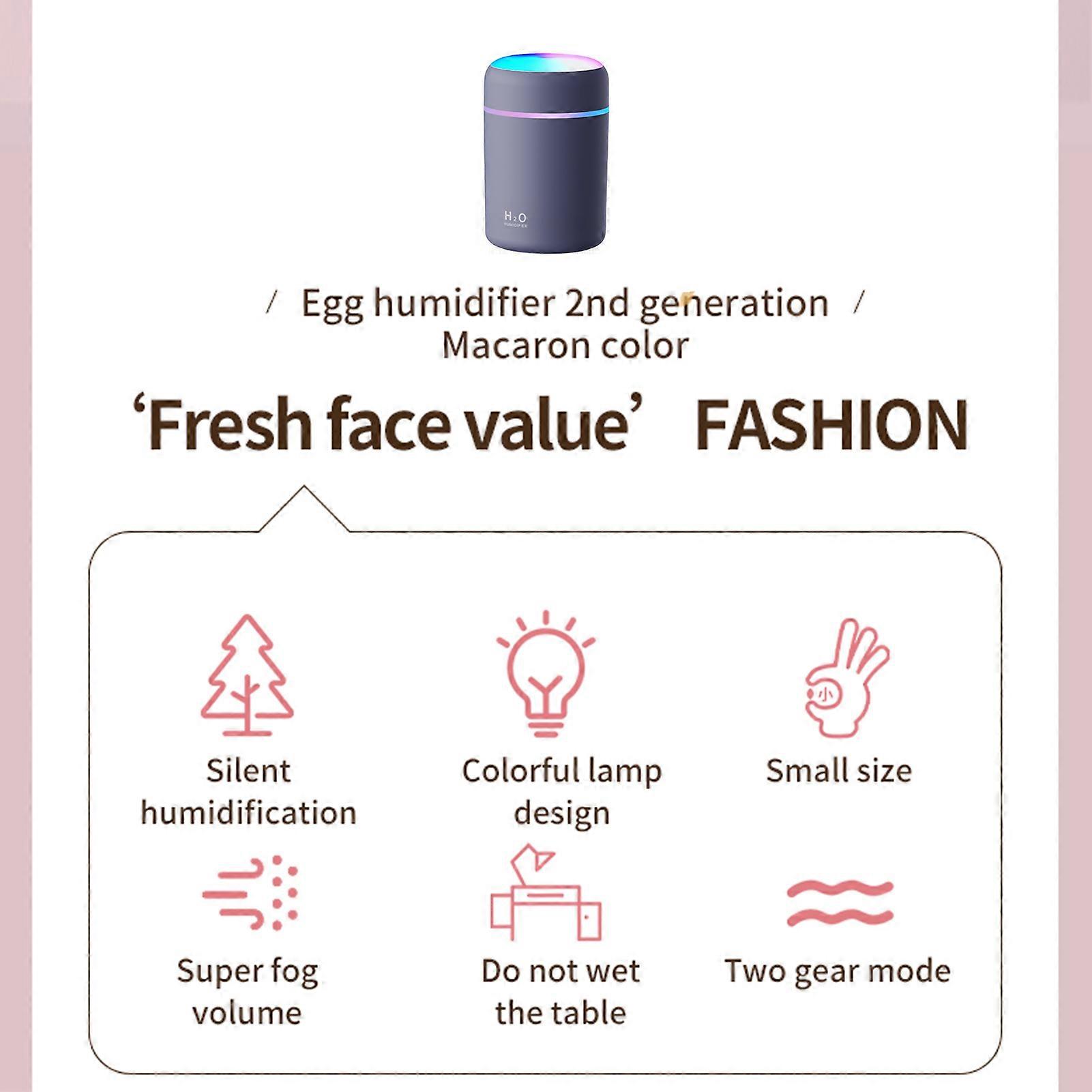 Car Humidifier 300ml Portable Aromatherapy Humidifier Car Interior Small Air Purifier Atomizing Diffuser