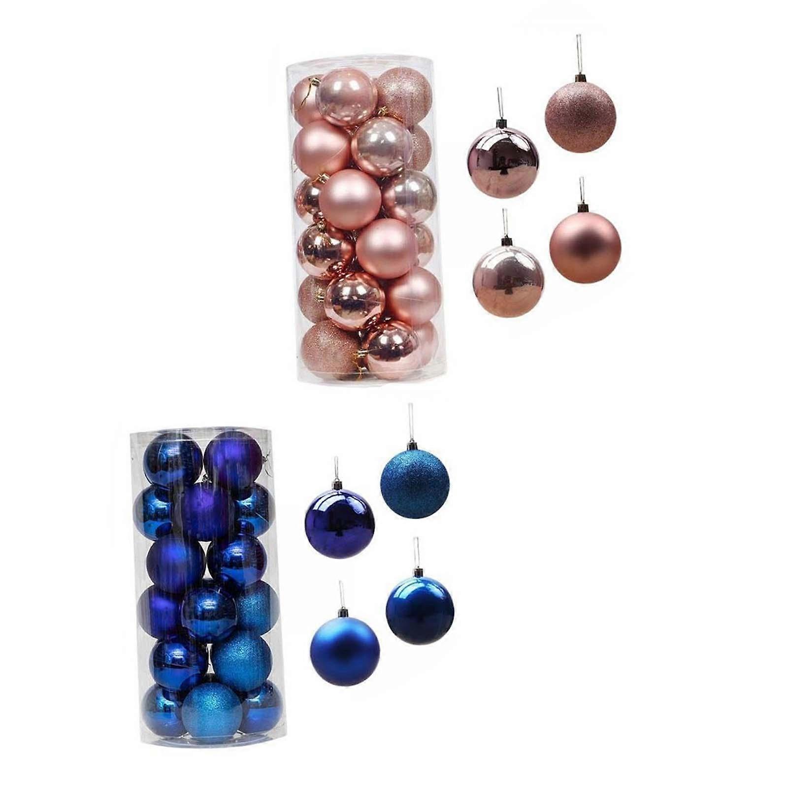 48 結婚式のための壊れないオーナメントクリスマスボール