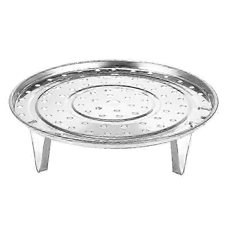 24CM Stainless Steel Steaming Rack, Round Steaming Stand, Ideal for Use with Various Brands of Stock Pot Steaming, Features Removable Legs